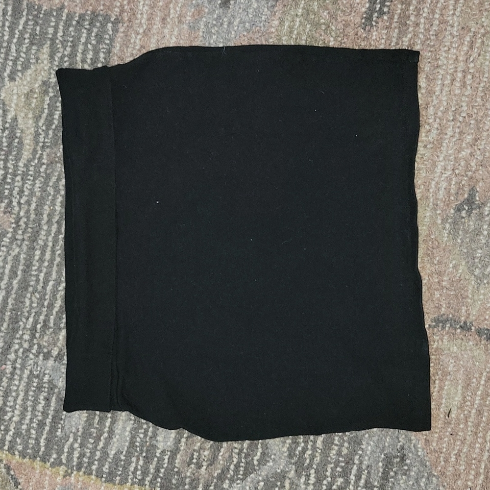 Black mini skirt